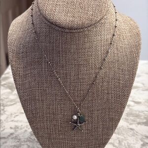 Silver Starfish Pendant Necklace